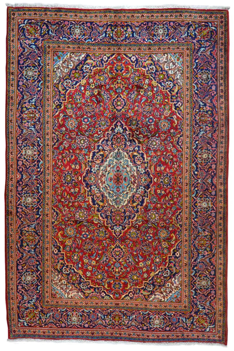 Keshan - Rot (301x195cm) - German Carpet Shop