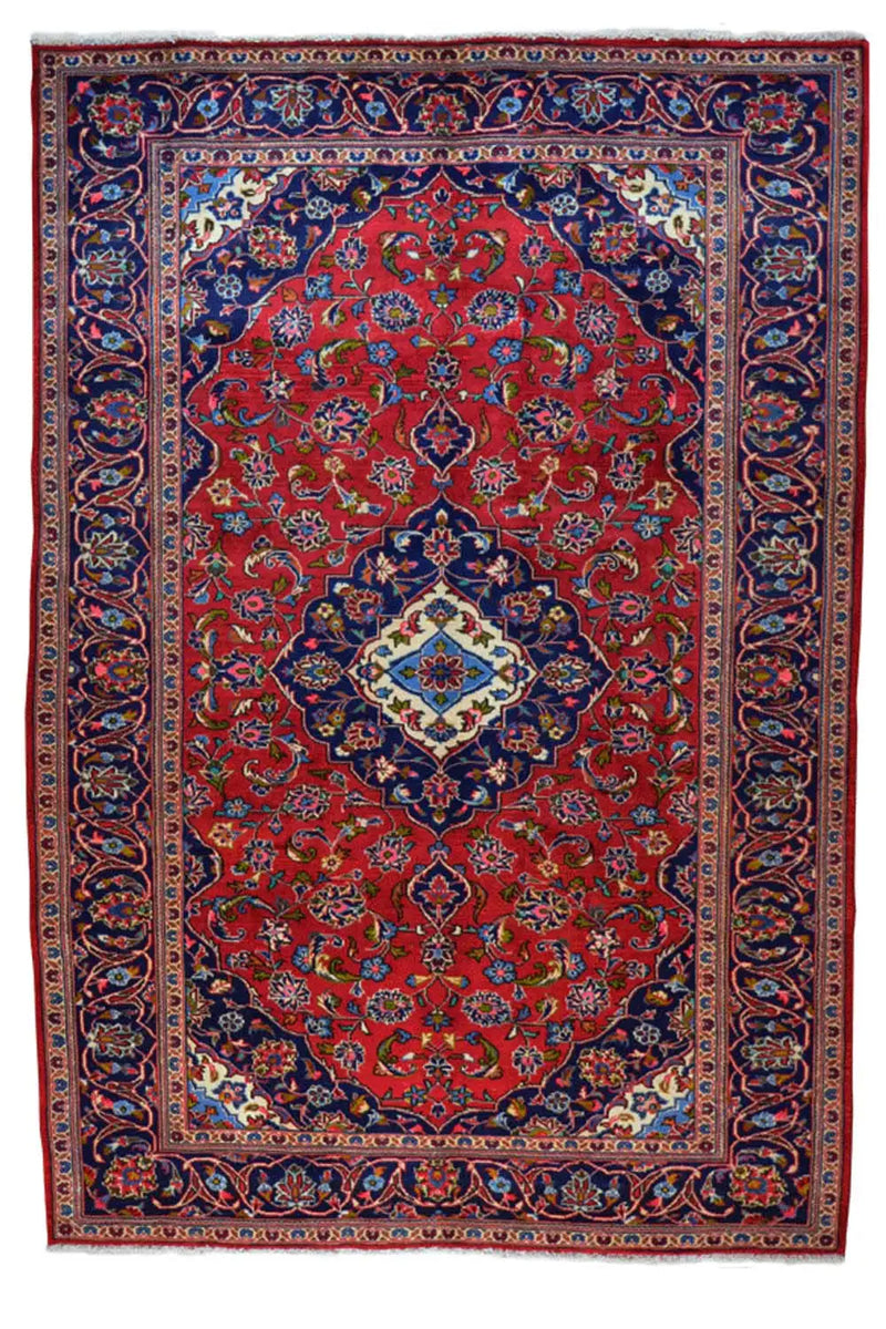 Keshan - Rot (290x197cm) - German Carpet Shop