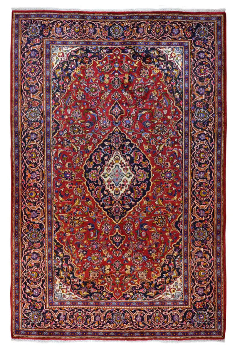 Keshan - Rot (304x198cm) - German Carpet Shop