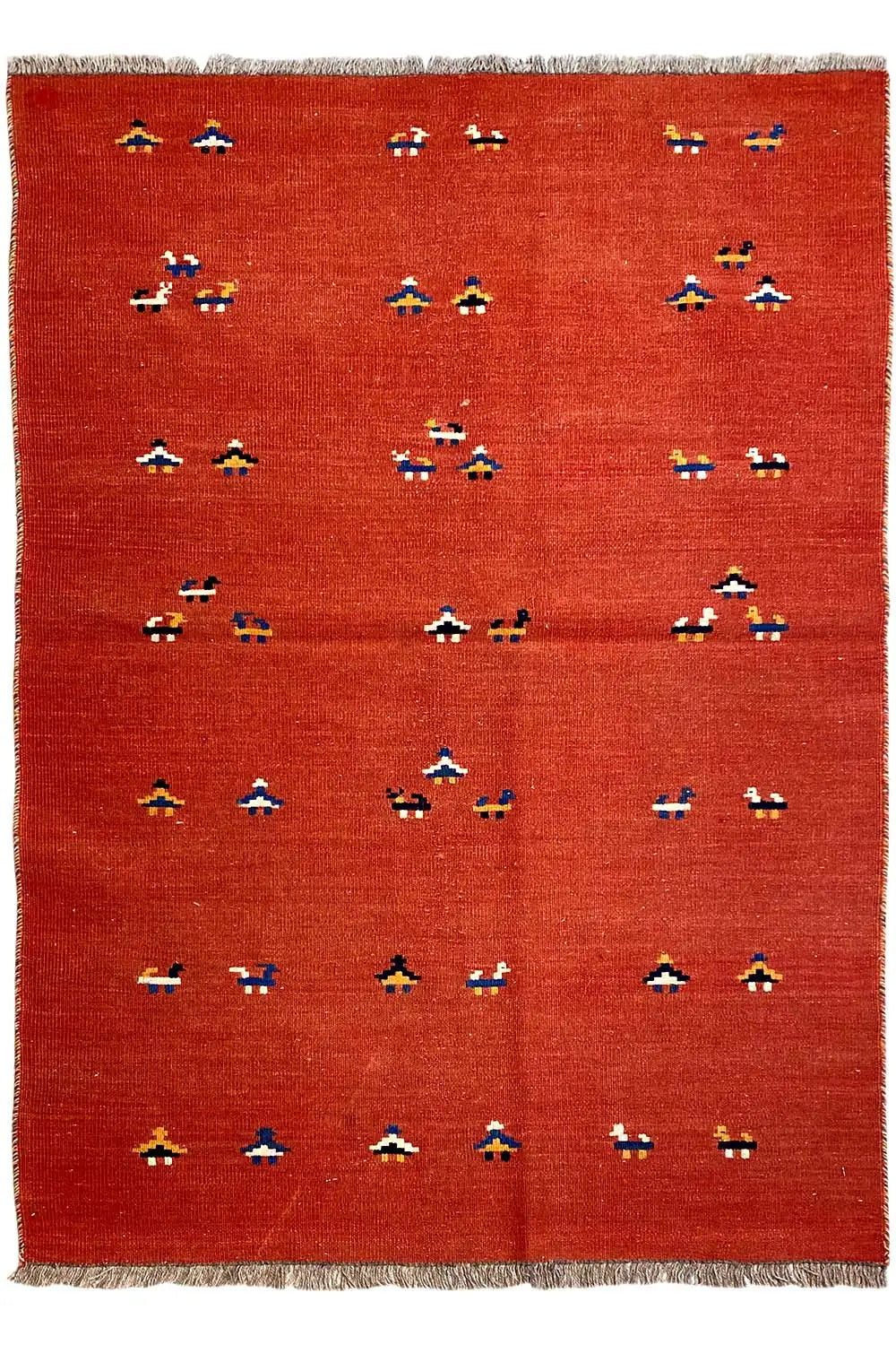 Kilim Qashqai - 2147 (155x102cm) - German Carpet Shop
