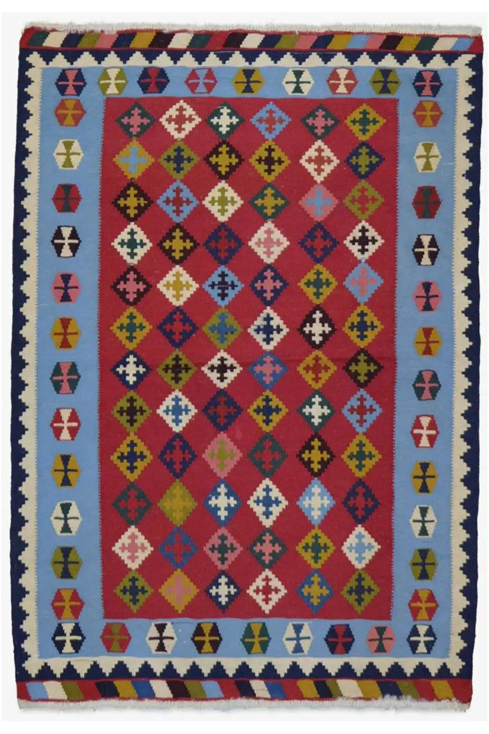 Kilim Qashqai - Multicolor 19PL 152x107cm - German Carpet Shop