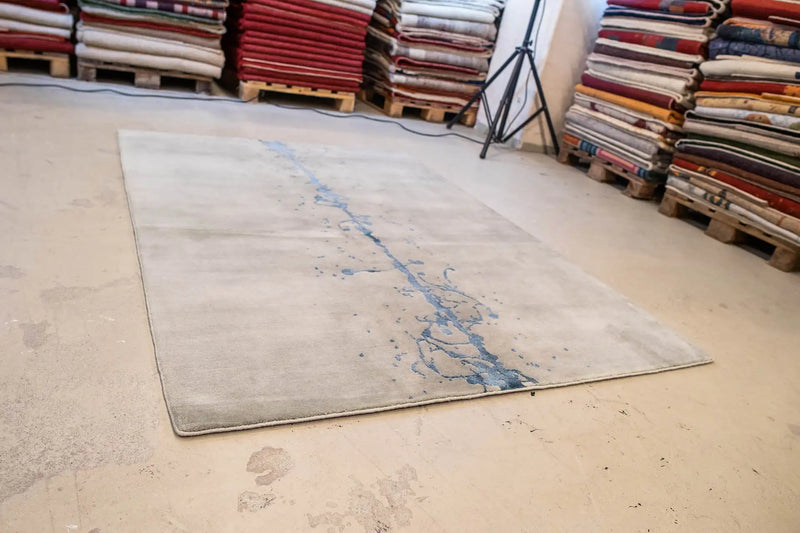 Designer Rug by Pascal Walter - Ink Stripe (209x153cm) - German Carpet Shop
