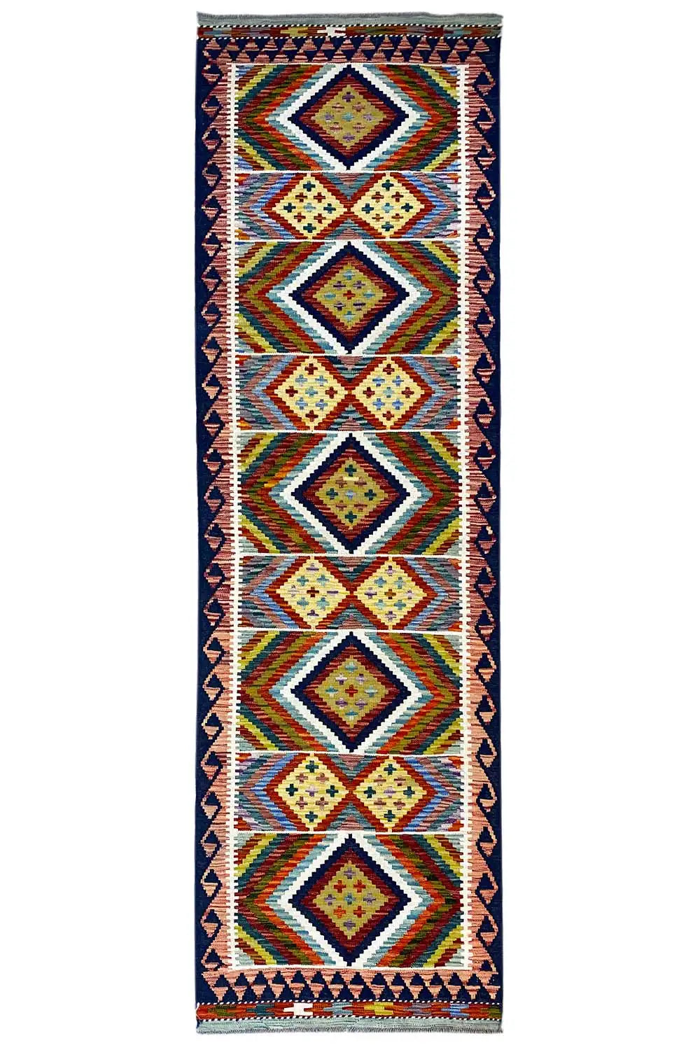 Kelim Afghan Läufer - (291x79cm) - German Carpet Shop