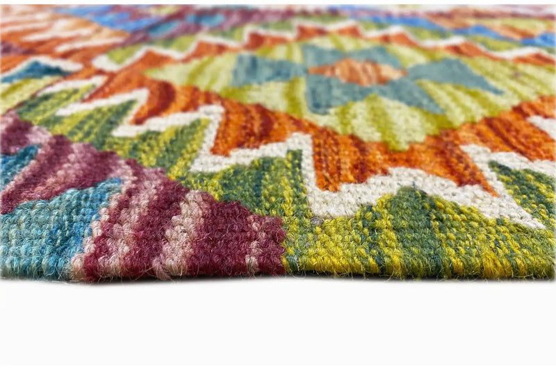Kelim Afghan - (202x147cm) - German Carpet Shop