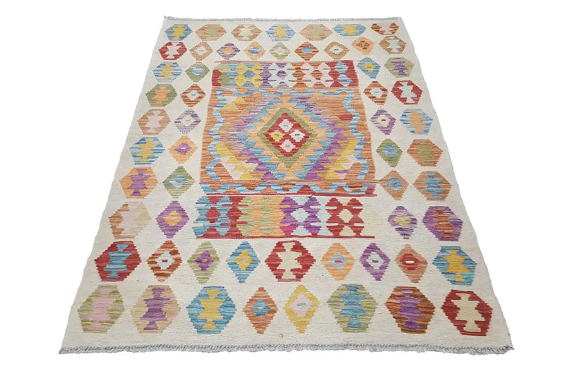 Kelim Afghan - 2655 (153x104cm) - German Carpet Shop