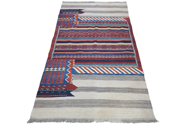 Bakhtiari Kelim- 301894 (210x103cm) - German Carpet Shop