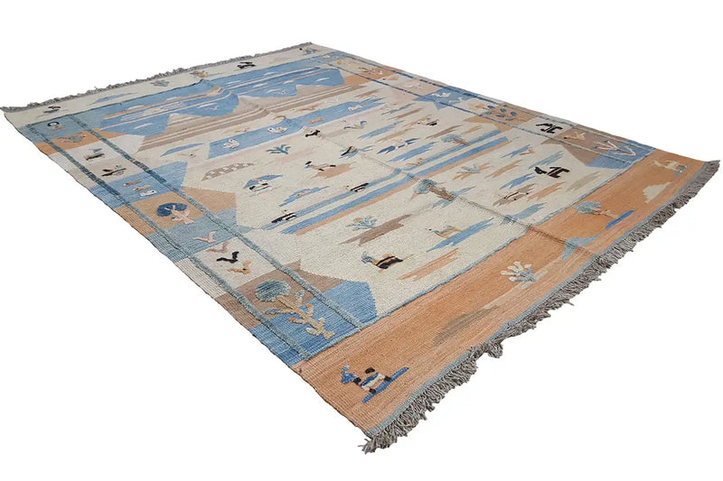 Kilim Qashqai - 804919 (200x154cm) - German Carpet Shop