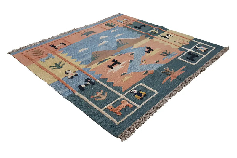 Kilim Qashqai - 804926 (107x98cm) - German Carpet Shop