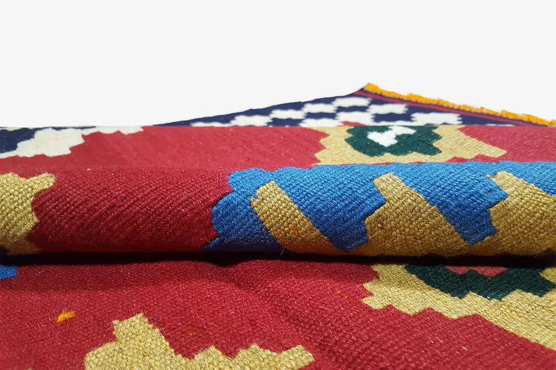 Kilim Qashqai - Multicolor 7PL 150x100cm - German Carpet Shop