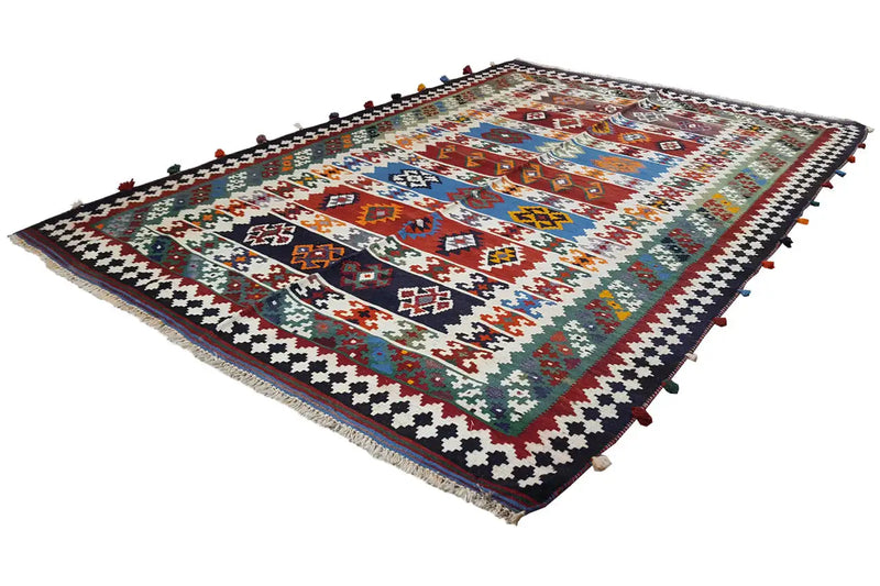 Kelim Qashqai - Multicolor (240x157cm) - German Carpet Shop