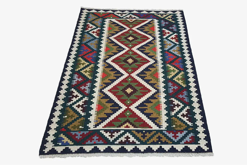 Kilim Qashqai - Multicolor 9500613 151x103cm - German Carpet Shop
