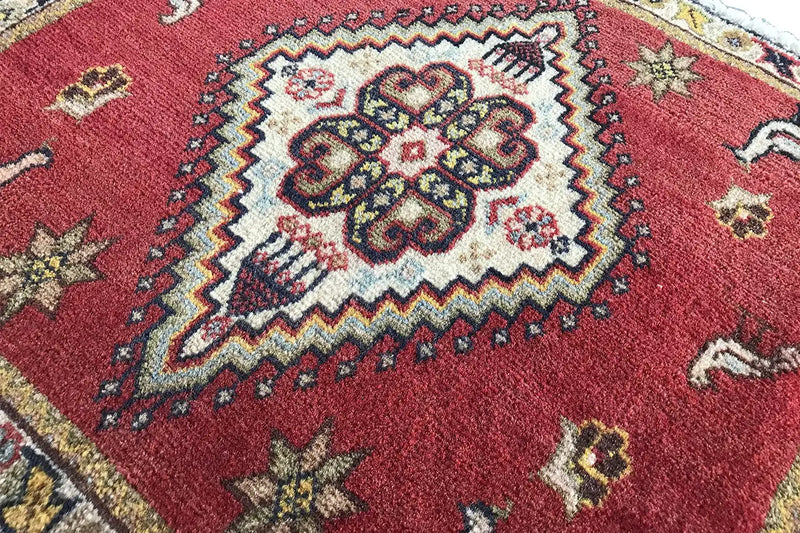 Poschti - Qashqai 8968732 (52x49cm) - German Carpet Shop